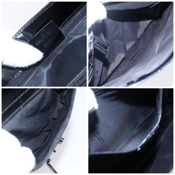 GUCCI GG Canvas Tote Bag Nylon Black Auth - Picture 15 of 15